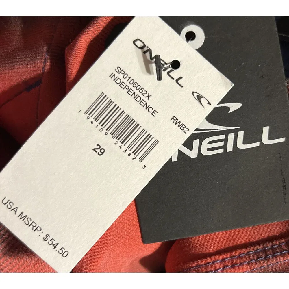 New $55 O'NEILL SP0106052X Swim Trunks BOARDSHORTS INDEPENDENCE‎ Size 29